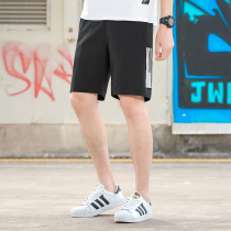 Ice silk quick-drying shorts mens summer thin stretch breathable quick-drying pants outdoor running loose sports shorts large size