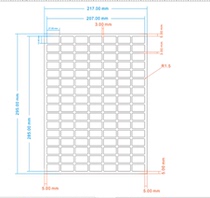 A4 paper laser office printer Low temperature resistant label paper Liquid nitrogen blood bag Test tube food frozen barcode paper sticker