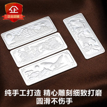 100g investment silver bar collection company to give gifts to friends 200 Sterling Silver Ingot Silver coin anniversary event gift