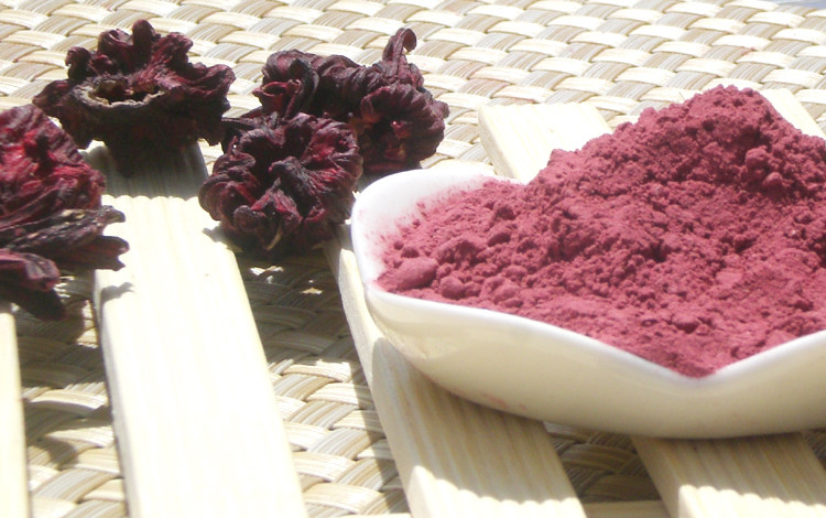 洛神花粉 也叫玫瑰茄粉 500克 现磨 颜色好惊艳 新品 面膜