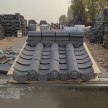 Imitation antique small green tile Chinese emblems Garden Lin Construction Four-in-house Wall roof New countryside Decorative Glazed Tile Manufacturer