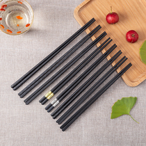 Commercial Home Imitation Porcelain Tableware Restaurant Restaurant Hotel Snack Bar Special Black Melamine Alloy Chopsticks