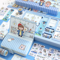 Hand ledger This luxury version hand painted wind notebook Benko beautifully girl love loose-leaf Ben detachable cute suit