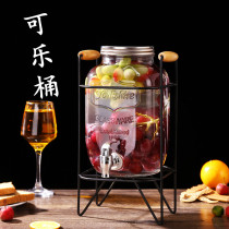 Fruit Teapot With Tap Water Bottle Fridge Cold Kettle High Face Value Glass Home Kettle Water Storage Large Capacity Heat Resistant