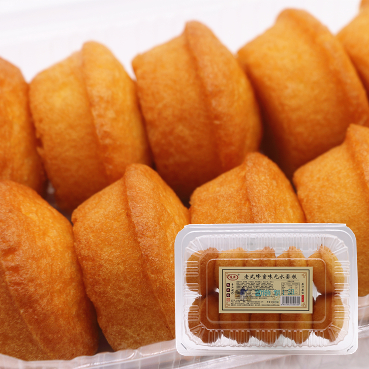 左滋老式蜂蜜无水蛋糕鸡蛋糕盒装原汁原味零食228g*8枚*6盒