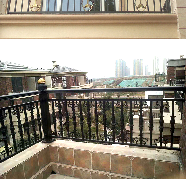 铝艺阳台护栏铝合金阳台防护栏别墅庭院楼顶露天护栏小区楼梯扶手