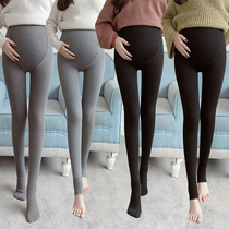 Pregnant women leggings autumn wear plus velvet thickened spring and autumn pregnant womens trousers autumn winter pantyhose pantyhose
