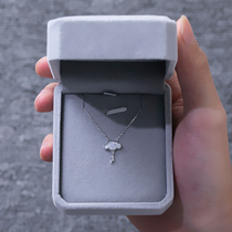 Original Cloud Thunder Lightning Clouds Necklace Womens Pure Silver Korean Version Simple Crowd Design Collarbone Chain Student Day Gifts