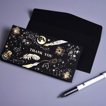 Hot stamping greeting card high-end business message card birthday wish diy card Korean creative gratitude card