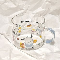 Ins style cartoon Pacha dog Melody water cup Japanese Sanrio high-looking milk glass mug