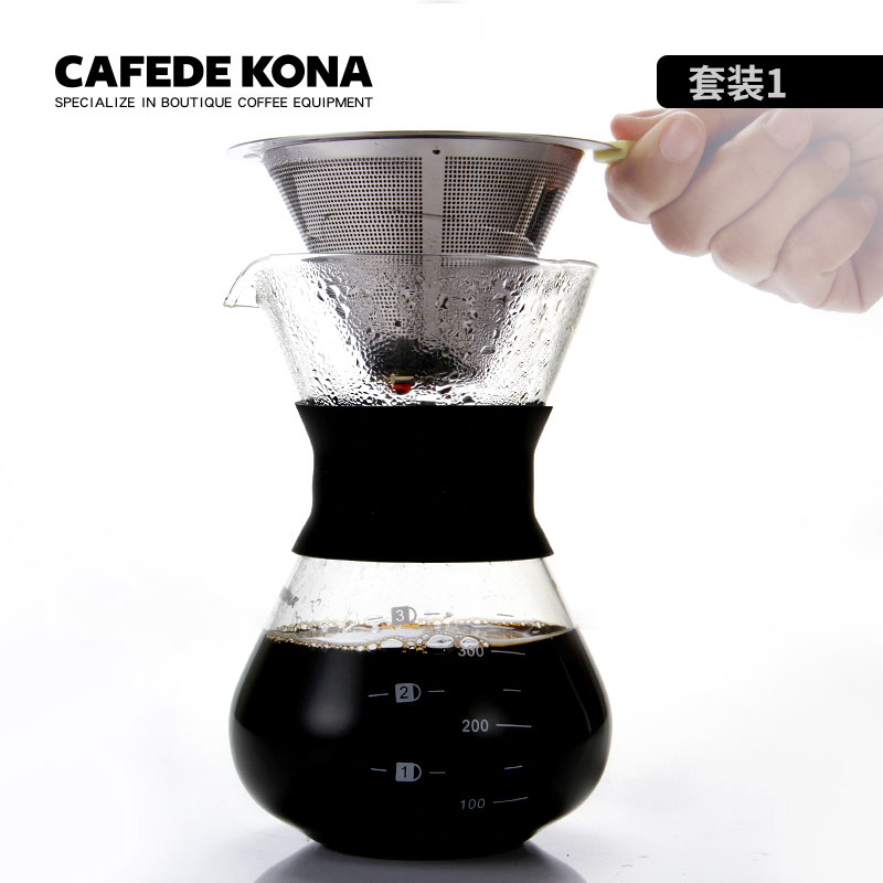 cafede kona coffee filter manual coffee filter drip type pot filter  paper filter cup