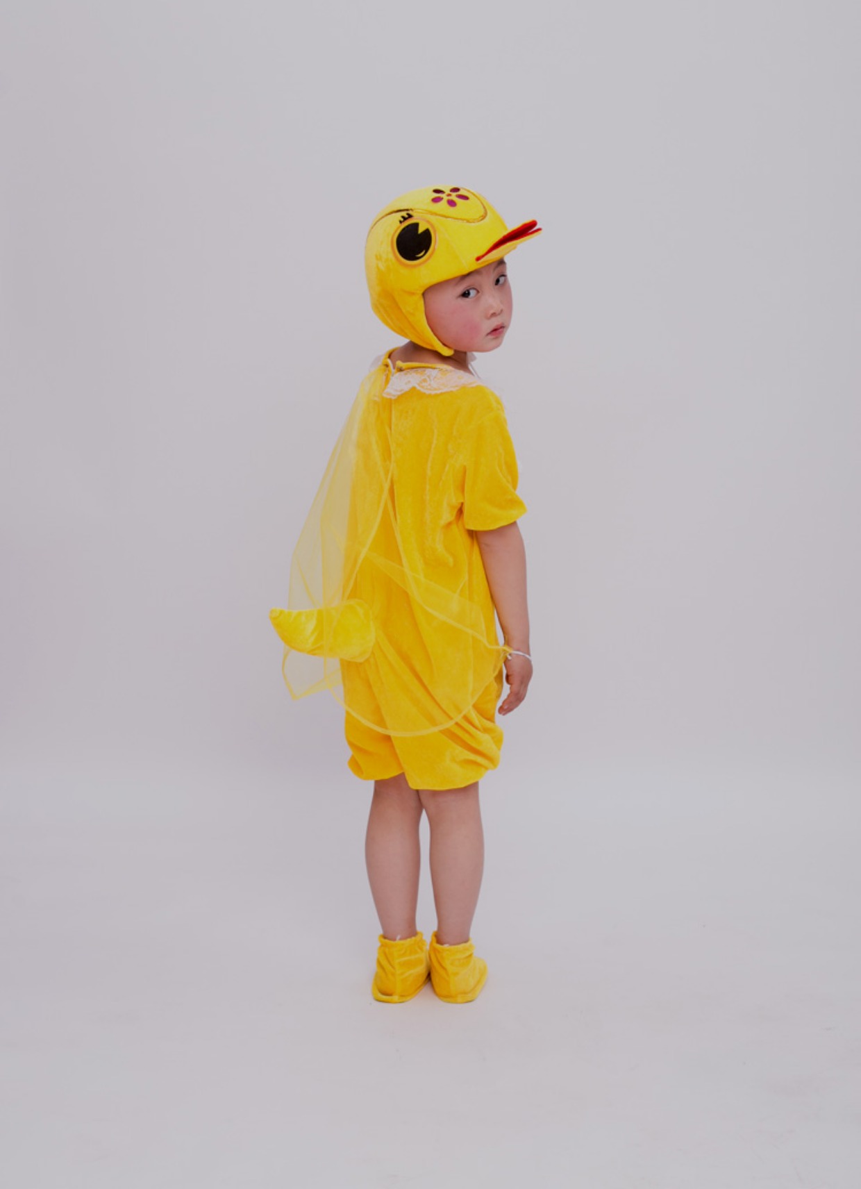 儿童动物丑小鸭演出服小鸡鸭子天鹅大公鸡白鹅灰鸭小鸭六一表演服_7折