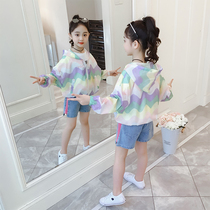 Girl Sunscreen Summer Clothing Foreign Air Mesh Red Children Air Conditioning Sweatshirt Ice Silk Light Summer Thin Jacket Breathable Sunscreen