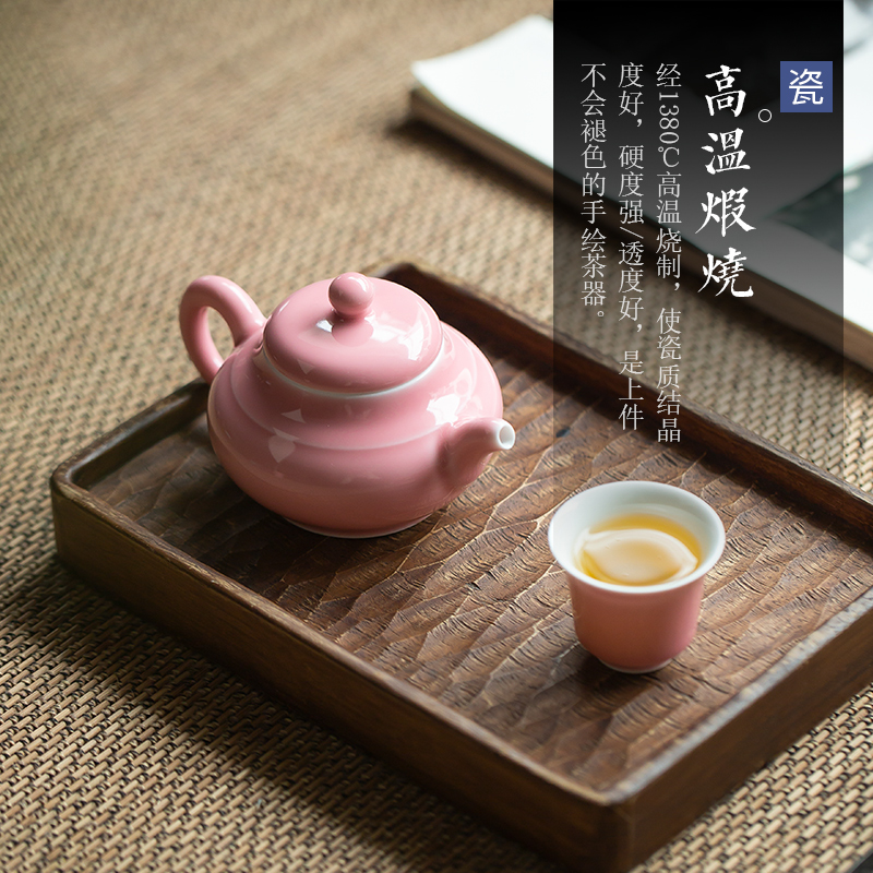 Peach tea sets jingdezhen ceramic manual three as not a cup of hot sample tea cup kung fu tea cup small bowl