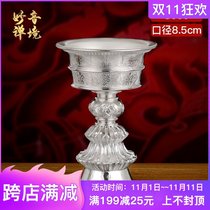 Sterling silver 990 ghee lamp holder and the wangkor Buddha lamp home Nepal hand Buddha Buddha pilot 8 5cm