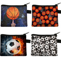 Clutch bag can be sent to students coin purse portable card holder coin key storage bag new football childrens polyester