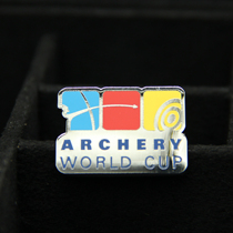 Archery World Cup three-color badge