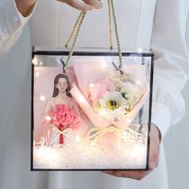 Teachers Day gift small bouquet flower wrapping paper packaging material gift box single send female teacher kindergarten