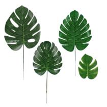 Balloon wedding decoration single piece simulated turtle back leaf Kui leaf green leaf single branch false leaf plastic leaf turtle back bamboo green leaf