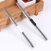 Deli Stationery 2053 Small Metal Shell Knife Carbon Tool Steel Blade Cutter Paper Cutter