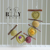 Rabbit Grindstone Toy Grass Cake Grass Ball String Sweet Bamboo Fruit Wood Stick Rabbit Dragon Cat Guinea Pig Squirrel Squirrel Hamster Squirrel