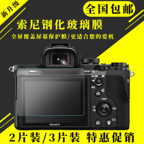 Sony tempered film a7r3 a7r2 protective film a7s2 a7m2 A99 A77 black card micro single RX100 film
