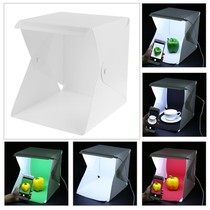 20CM photo shed LED small simple mini Taobao shooting light box prop button fixed light box 4 color background