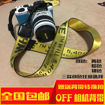 OFF letter camera strap for Pentax K50 Fuji XT10 XA10 Sony rx100 micro SLR shoulder strap