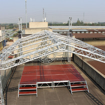 Aluminum alloy wedding media performance stage Steel Leia Hotel outdoor event lighting stage construction