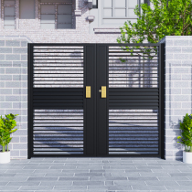 Iron Art Villa Courtyard Gate Outdoor Countryside Yard Door Garden Entrance Doors Rural Big Iron Doors Single Double Opening