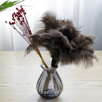 Household dust removal duster Ostrich hair duster Car chicken feather duster cleaning brush sweeping ash soft piano cleaning gift