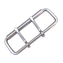 Stainless steel fitness belt buckle head leisure double needle belt belt belt belt belt pure steel metal buckle 10cm