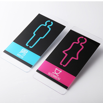 Male And Female Toilet Signage Creative Personality Toilet Signs Bathroom Door Board Acrylic Brand Customised