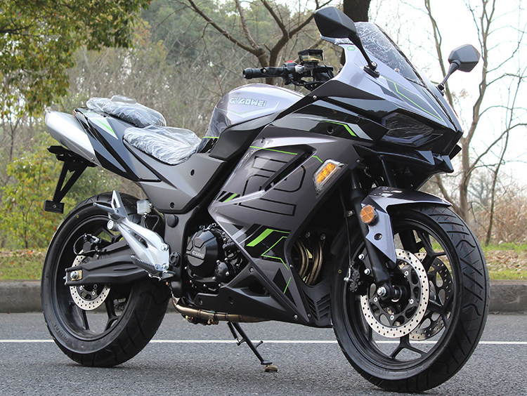 全新h2摩托车跑车国四电喷400cc双缸公路赛地平线重型机车可上牌