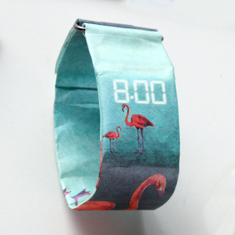 paper watch papr germany watch male student electronic waterproof boy trend creative personality paper net red watch