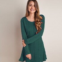 Autumn and winter new long-sleeved sweater dress