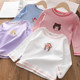 Girls autumn clothes 2021 new baby bottoming shirt children's T-shirt cartoon sweater middle and big children's casual long-sleeved top Girls autumn clothes 2021 new baby bottoming shirt children's T-shirt cartoon sweater middle and big children's casual long-sleeved top