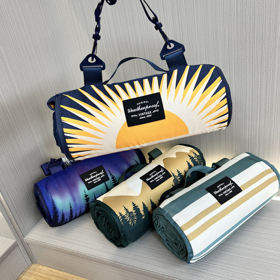 Available in the United States! High-end cow! Retro outdoor waterproof storage portable picnic camping moisture-proof floor mat Available in the United States! High-end cow! Retro outdoor waterproof storage portable picnic camping moisture-proof floor mat
