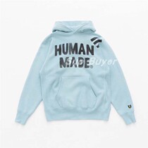 HUMAN MADE PIZZA HOODIE ink large letter graffiti logo plus fleece pullover sweater hoodie