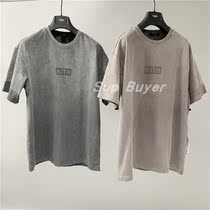 20SS KITH x KSUBI TATE BOX LOGO TEE Washed Short Sleeve T-Shirt