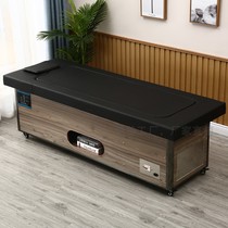 Open fire smoke purification moxibustion bed solid wood physiotherapy bed beauty salon moxibustion hall physiotherapy hall