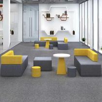 Creative Corner Changsha Hair Tea Table Composition Suit Brief Modern Business Profiled Training Institute Sofa Rest Area