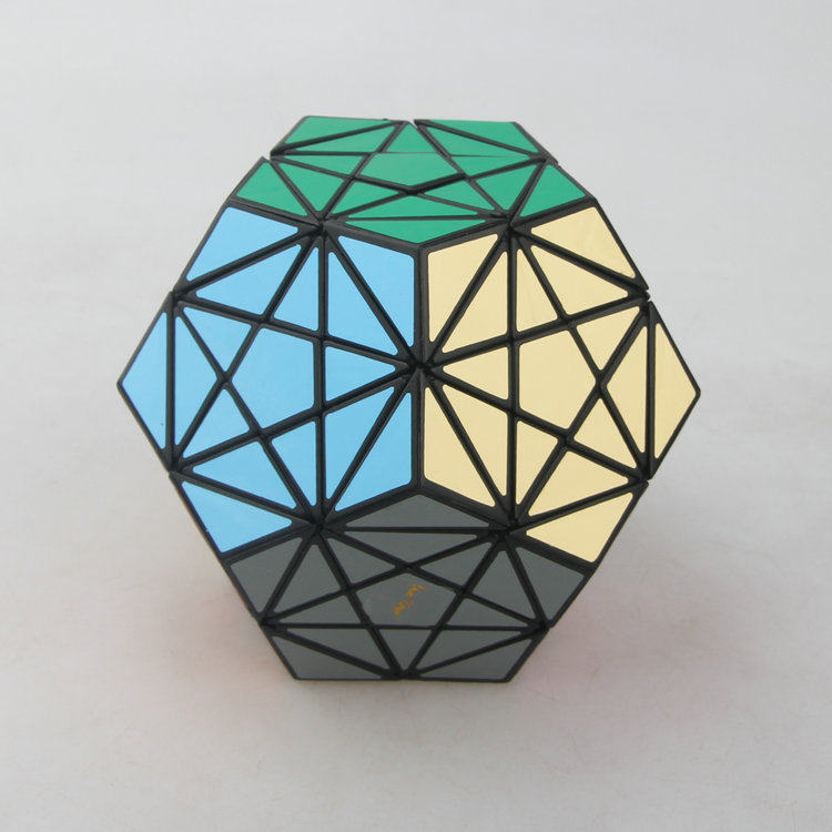 【mf8 三号转角五魔方 黑色】9cm十二面体魔方 黑色3号转角5魔方