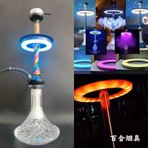 Arab hookah light Colorful luminous light External cigarette pot remote control light accessories Bar LED atmosphere light