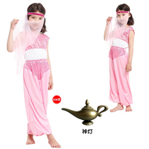 Halloween cosplay costume childrens Arab princess dress Christmas masquerade flower girl dress