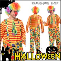 Halloween cosplay childrens show costume male adult mask prom clown dress Party show dress