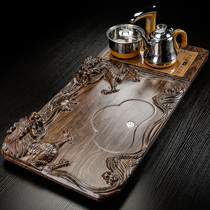Automatic tea tray solid wood integrated induction cooker Stone tea table Big Tea Sea home office kung fu tea set tea tray simple