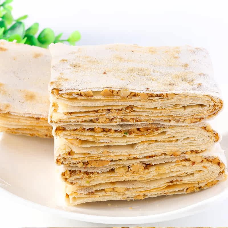 香酥煎饼五香花生香酥饼花生香酥煎饼 山东曲阜煎饼 煎饼特产包邮