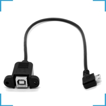 C- 409 usb2 0 data cable printer B- type female mouth with ear to micro usb male connection line