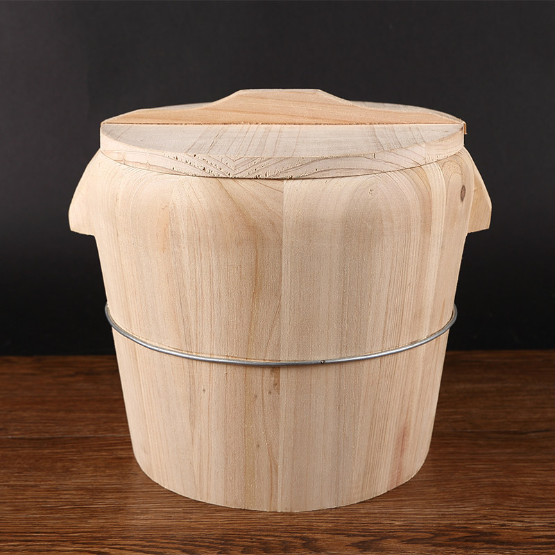 蒸饭木桶甑子蒸子饭纯手工蒸米饭桶餐厅大木桶饭蒸笼竹制家用小号